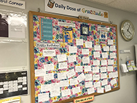 Laura Truhlar gratitude board
