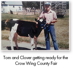 Tom and Clover getting ready for the Crow Wing County Fair