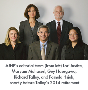 Richard Talley with Lori Justice, Maryam Mohassel, Lori Justice, and Pamela Hsieh