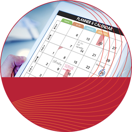 Session Details - individual viewing schedule on a tablet